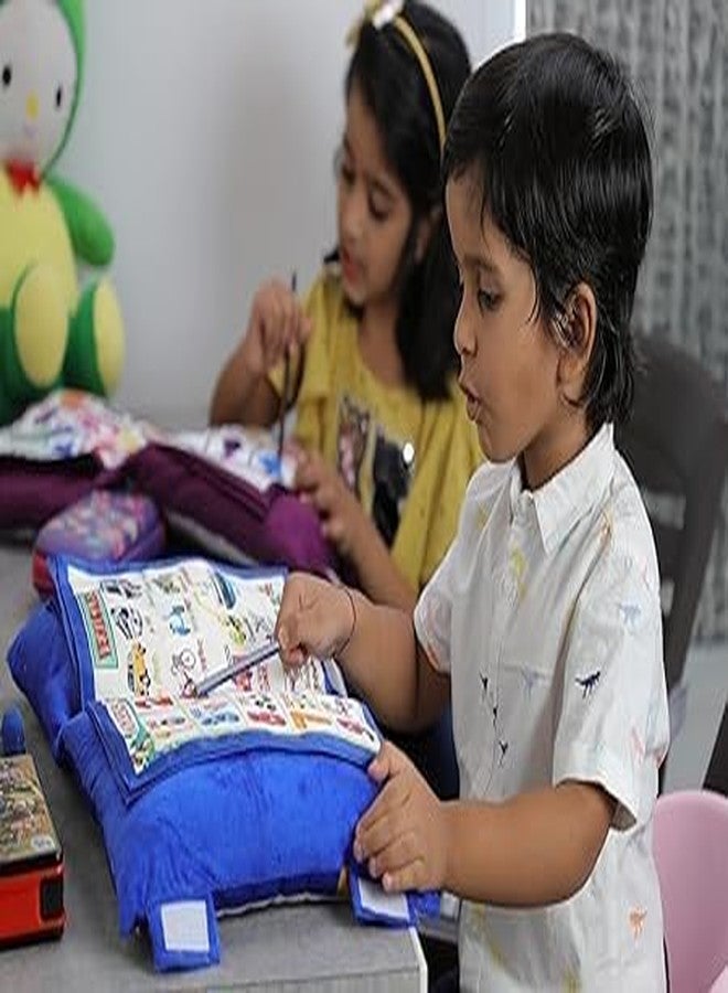 ATOOZED Velvet Learning Cushion Pillow Book Kids with English/Alphabet, Numbers/Animal Names/Kids Learning Toys (Multicolor) - Image 3